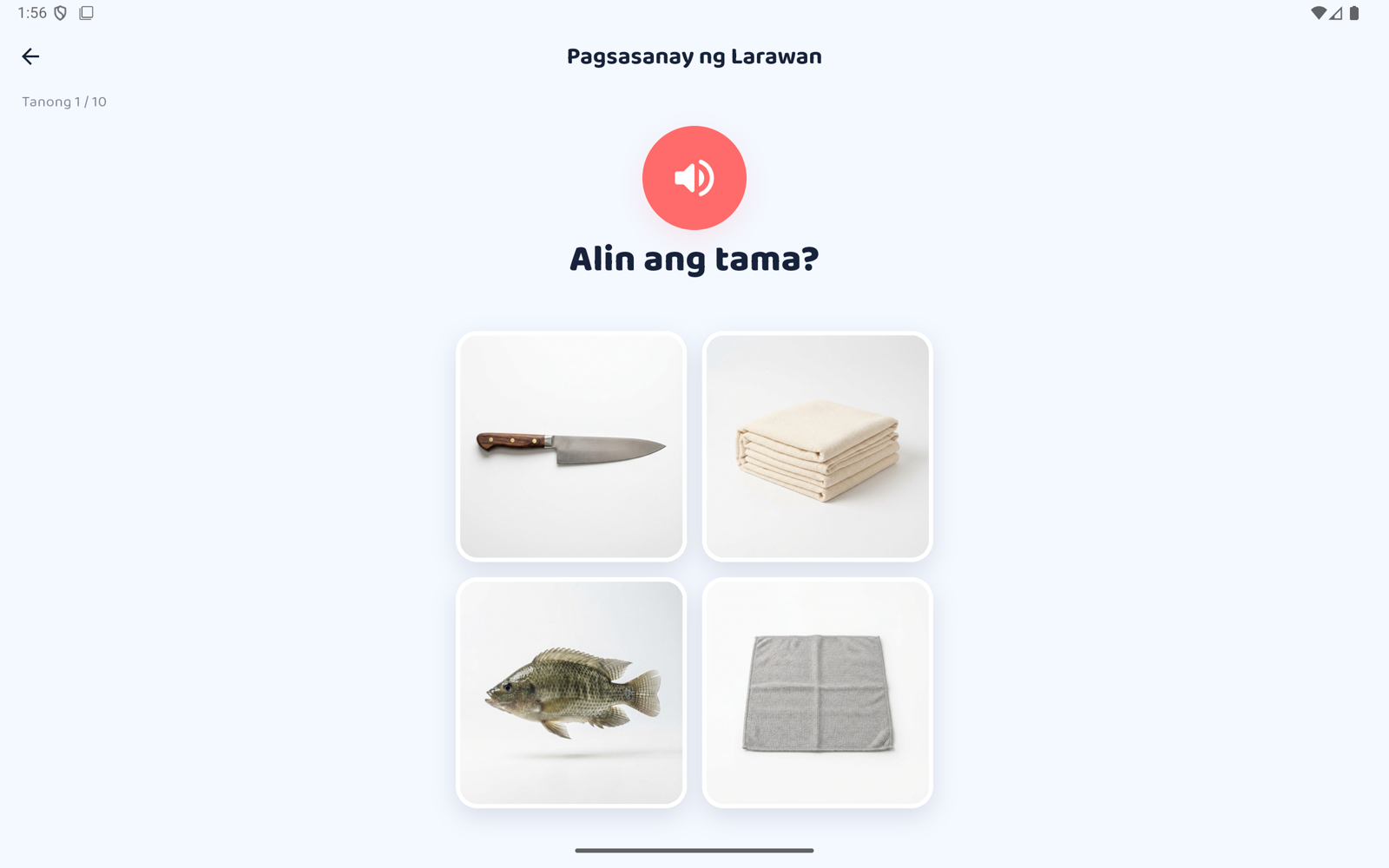 Pagsasanay ng Larawan sa tablet — landscape, mas malaking tanong